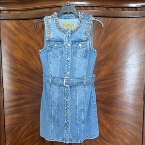 Michael Kors mini denim dress in size 8.